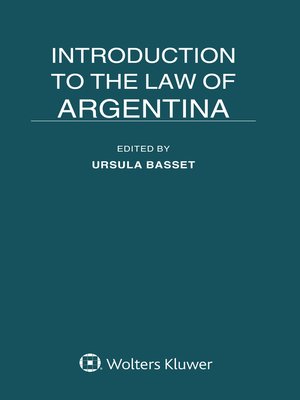 cover image of Introduction to the Law of Argentina